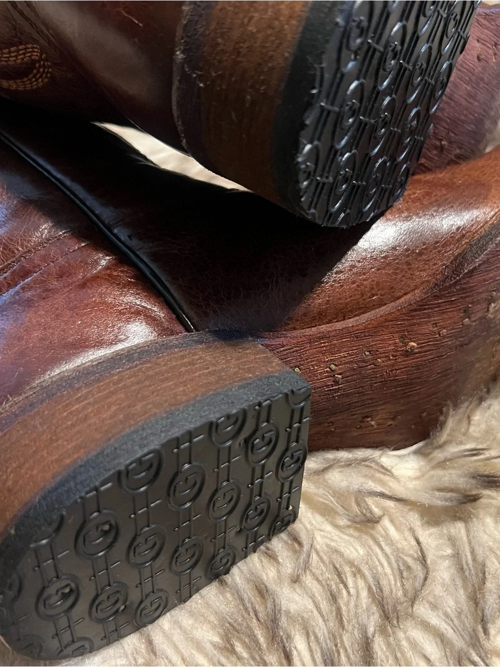 Circle G Men's Brown Western Leather Boots Sz 9 D